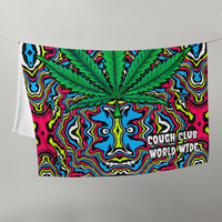 Cough Club Leaf NeonPrimary Throw