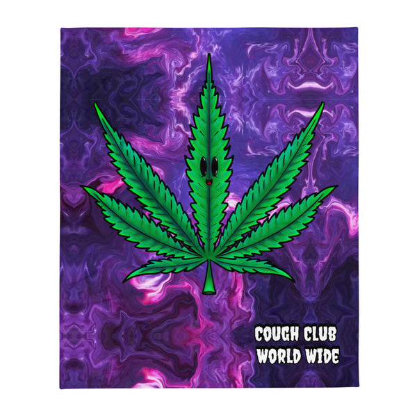 Cough Club PurpDust Leaf Throw